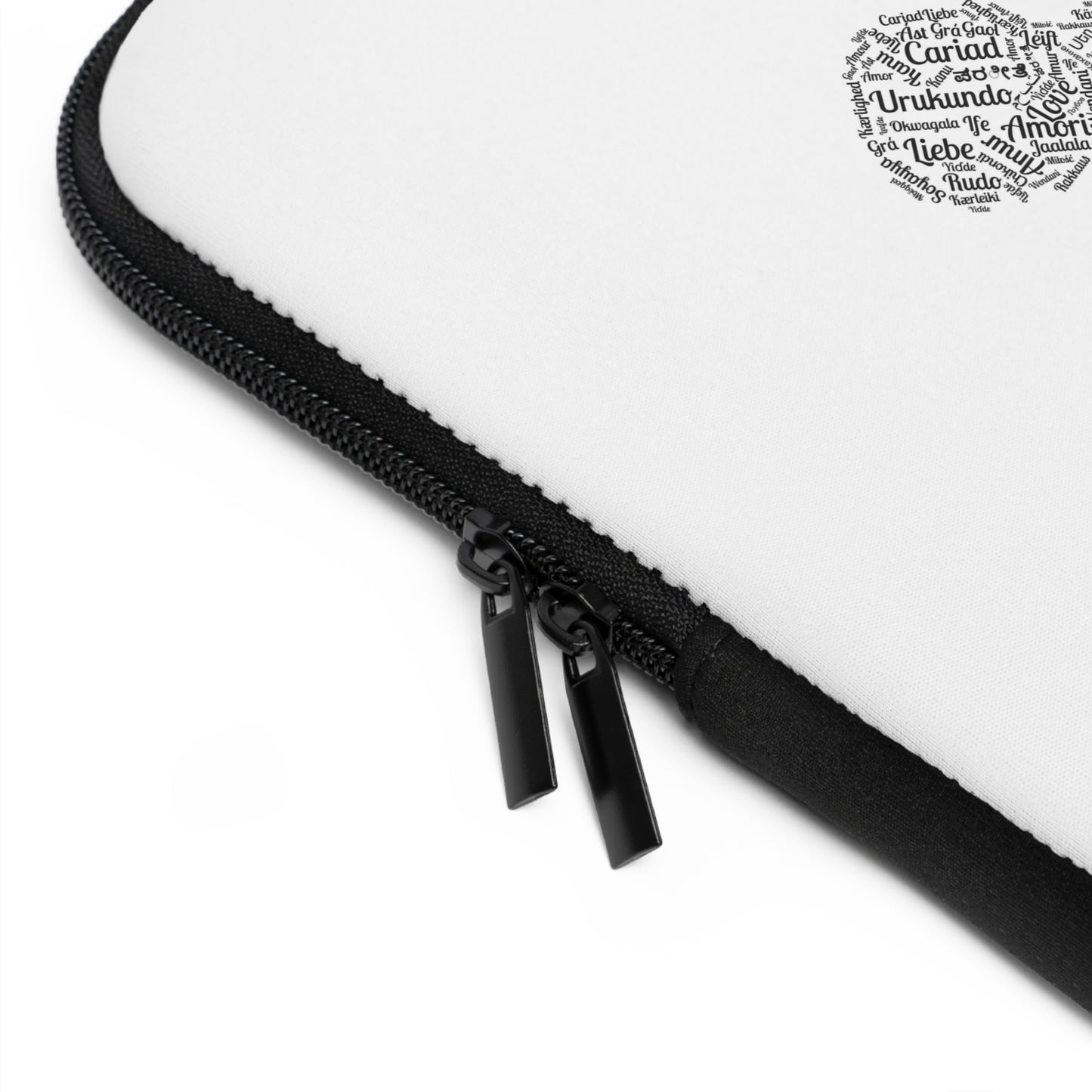 Luvbones - Hearts & Crossbones Stylish Laptop Sleeve, Perfect for Tech Lovers, Gifts for Graduations, Back to School, or Everyday Use