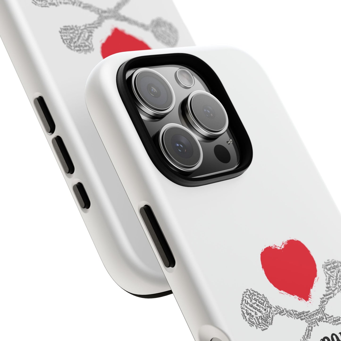 Luvbones - Hearts & Crossbones Phone Case, Tough Cases, Unique Smartphone Accessory, Gift for Him or Her
