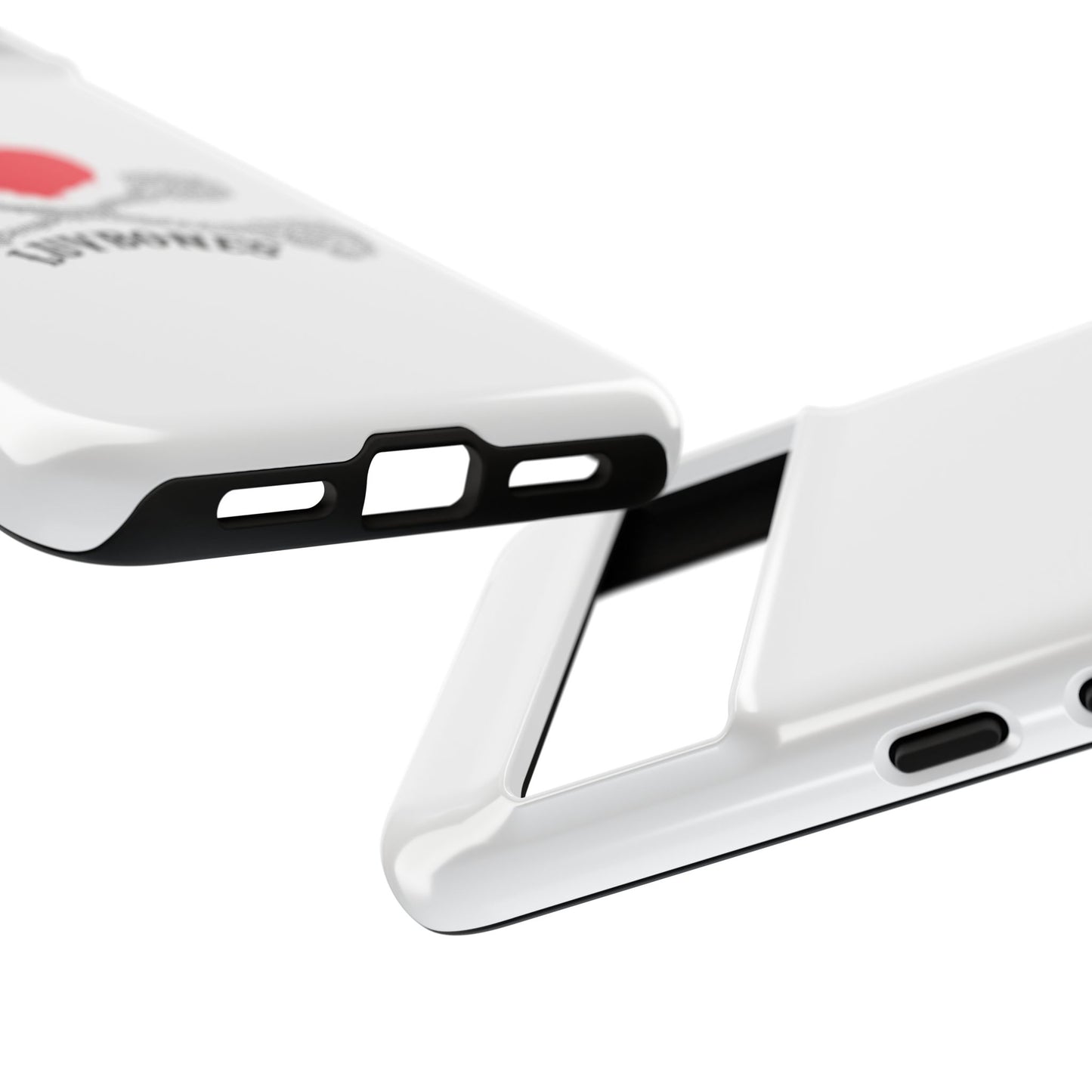 Luvbones - Hearts & Crossbones Phone Case, Tough Cases, Unique Smartphone Accessory, Gift for Him or Her