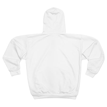 Luvbones - Hearts & Crossbones Unisex Zip Hoodie, Cozy Zip Up, Perfect for Casual Outings, Valentine’s Day Gift, Unique Streetwear Style