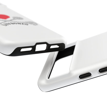 Luvbones - Hearts & Crossbones Phone Case, Tough Cases, Unique Smartphone Accessory, Gift for Him or Her