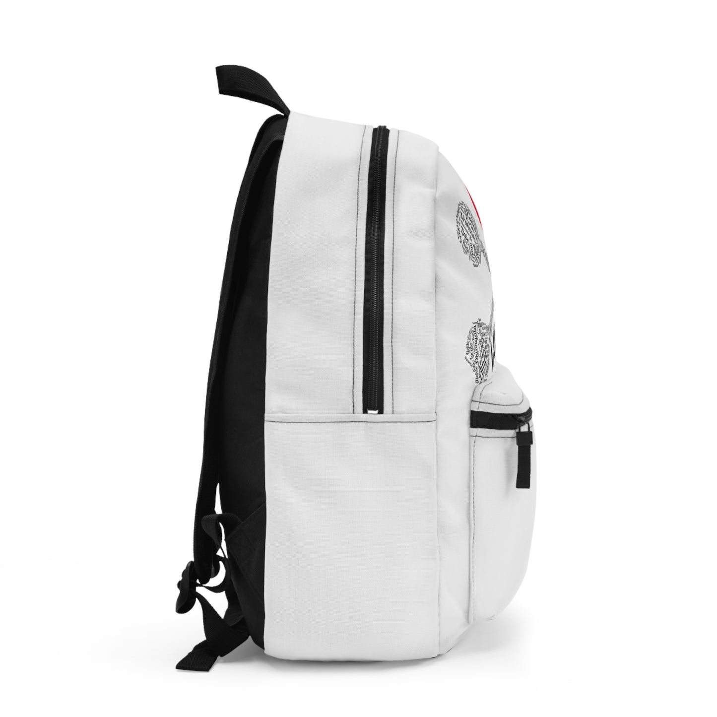 Luvbones - Hearts & Crossbones Backpack | Unique Style, Perfect for Students & Travel, Gift for Skaters, Techies, and Punk Enthusiasts