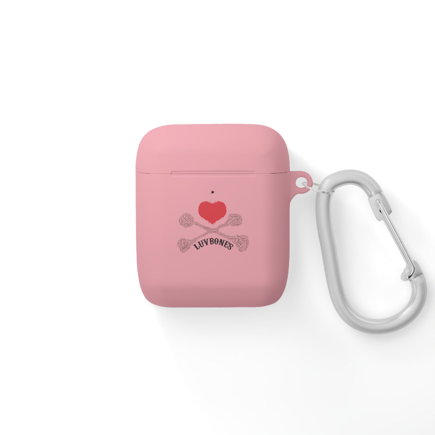 Luvbones - Hearts & Crossbones Stylish AirPods Case Cover | Fun Accessory, Unique Gift, Wireless Earbuds Cover, Trendy Tech Protection