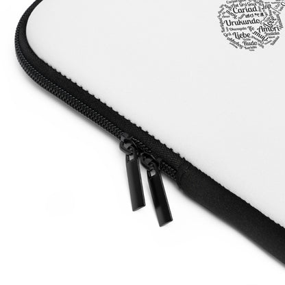 Luvbones - Hearts & Crossbones Stylish Laptop Sleeve, Perfect for Tech Lovers, Gifts for Graduations, Back to School, or Everyday Use