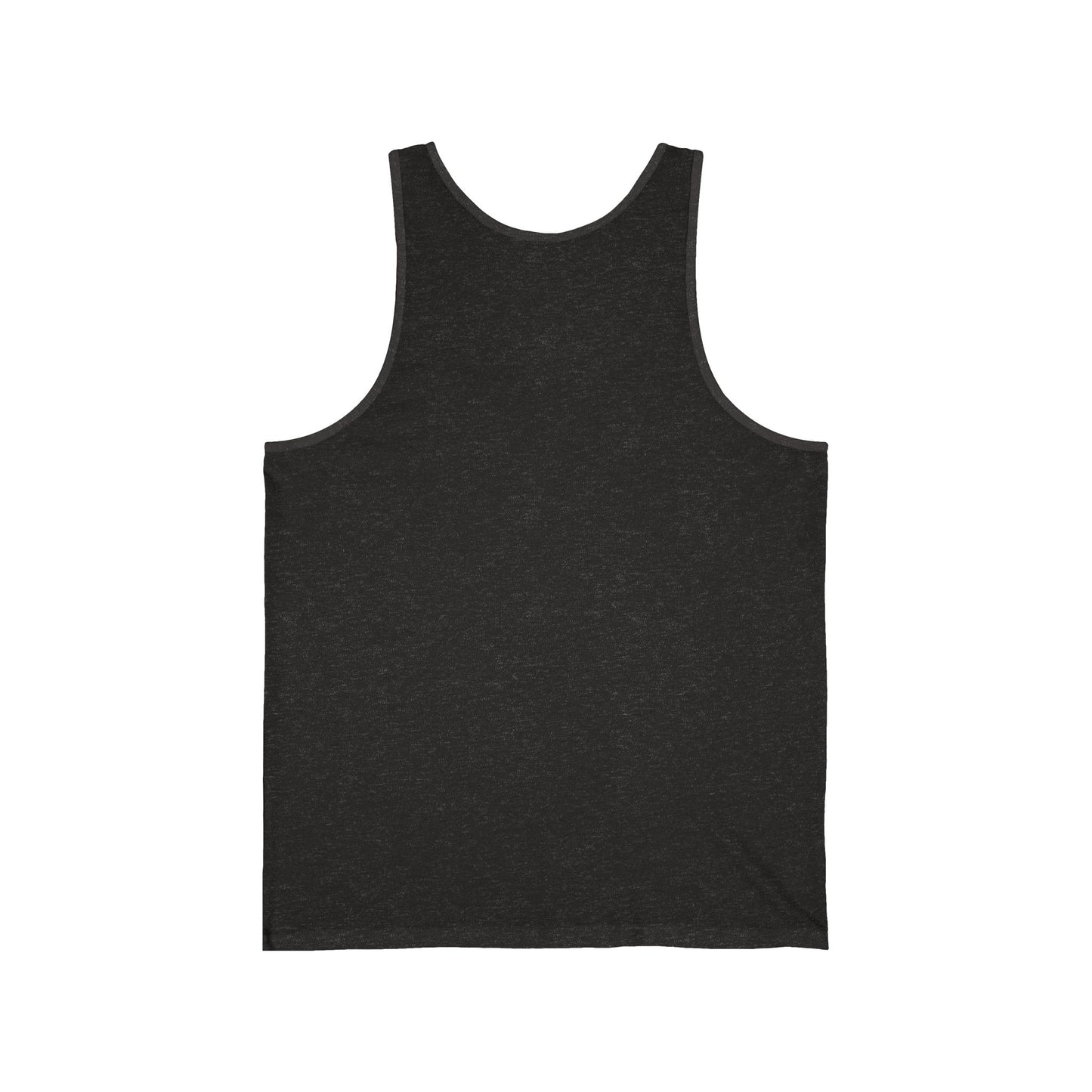 Heart & Skull Unisex Jersey Tank, Casual Summer Wear, Gift for Music Festivals, Trendy Beach Outfit, Valentines Day Apparel