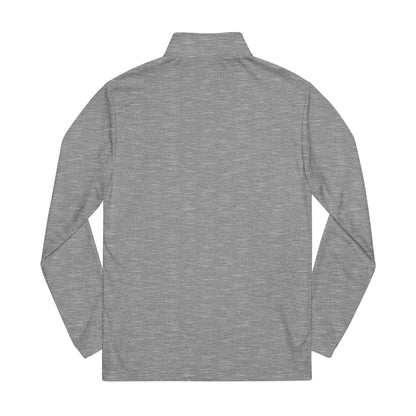 Luvbones - Hearts & Crossbones Quarter-Zip Pullover, Sporty Layering, Fitnesswear, Embroidered Apparel, Activewear Gift