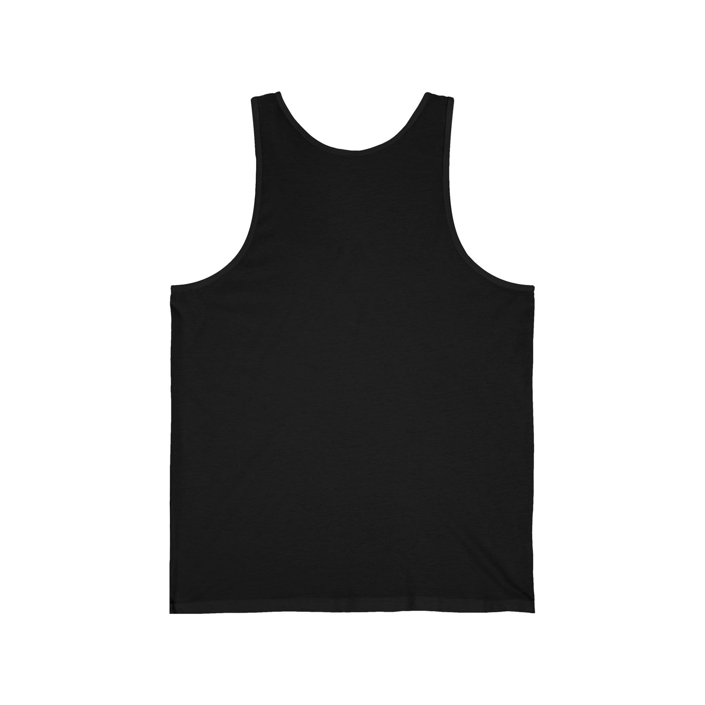 Heart & Skull Unisex Jersey Tank, Casual Summer Wear, Gift for Music Festivals, Trendy Beach Outfit, Valentines Day Apparel