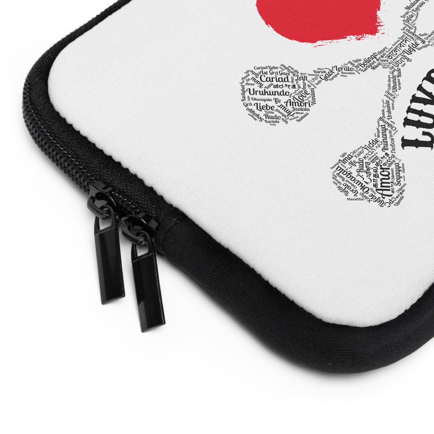 Luvbones - Hearts & Crossbones Stylish Laptop Sleeve, Perfect for Tech Lovers, Gifts for Graduations, Back to School, or Everyday Use