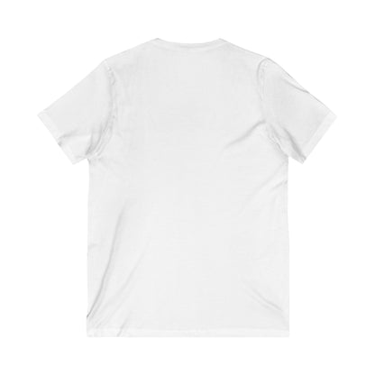 Luvbones - Hearts & Crossbones V-Neck Tee, Unisex Graphic T-Shirt, Cool Casual Wear, Gift for Him/Her