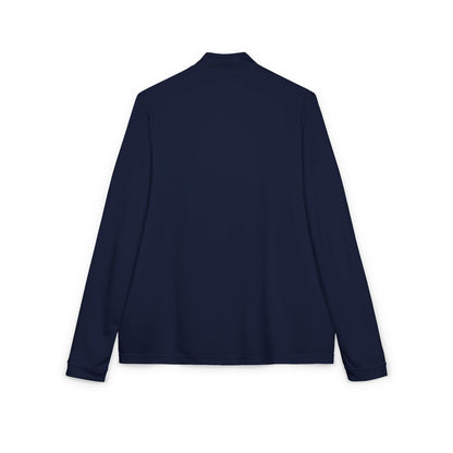 Luvbones - Hearts & Crossbones Quarter-Zip Pullover, Sporty Layering, Fitnesswear, Embroidered Apparel, Activewear Gift
