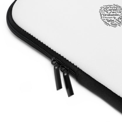 Luvbones - Hearts & Crossbones Stylish Laptop Sleeve, Perfect for Tech Lovers, Gifts for Graduations, Back to School, or Everyday Use