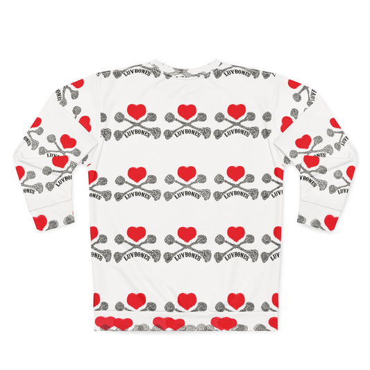 Luvbones - Hearts & Crossbones Unisex Sweatshirt, Trendy Streetwear, Gift for Him/Her, Comfortable Layering, Valentine's Day Apparel