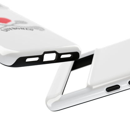 Luvbones - Hearts & Crossbones Phone Case, Tough Cases, Unique Smartphone Accessory, Gift for Him or Her